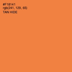 #F18141 - Tan Hide Color Image